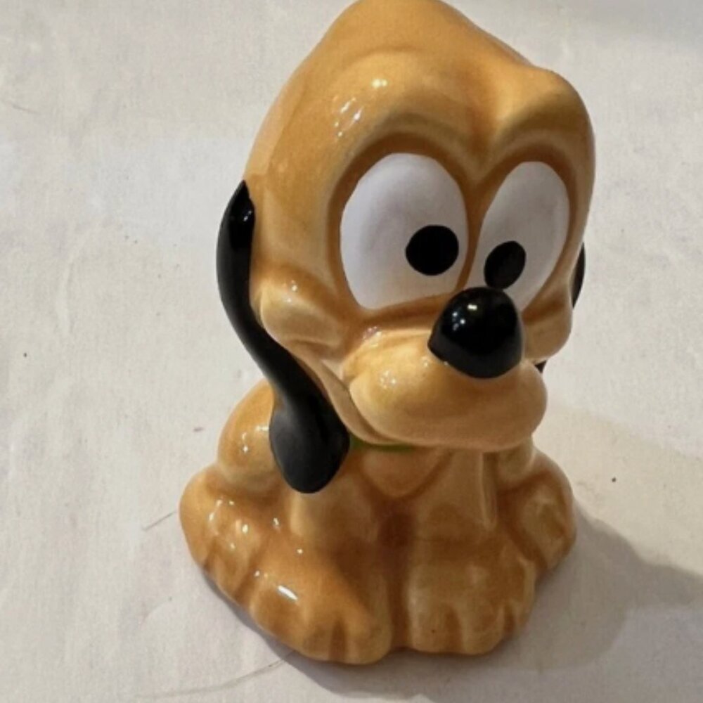 Rare Vintage 1970 Baby Pluto Miniature Figurine - Ceramic Porcelain 2-3"